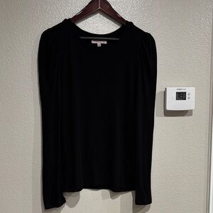 Philosophy Black Long Sleeve Top